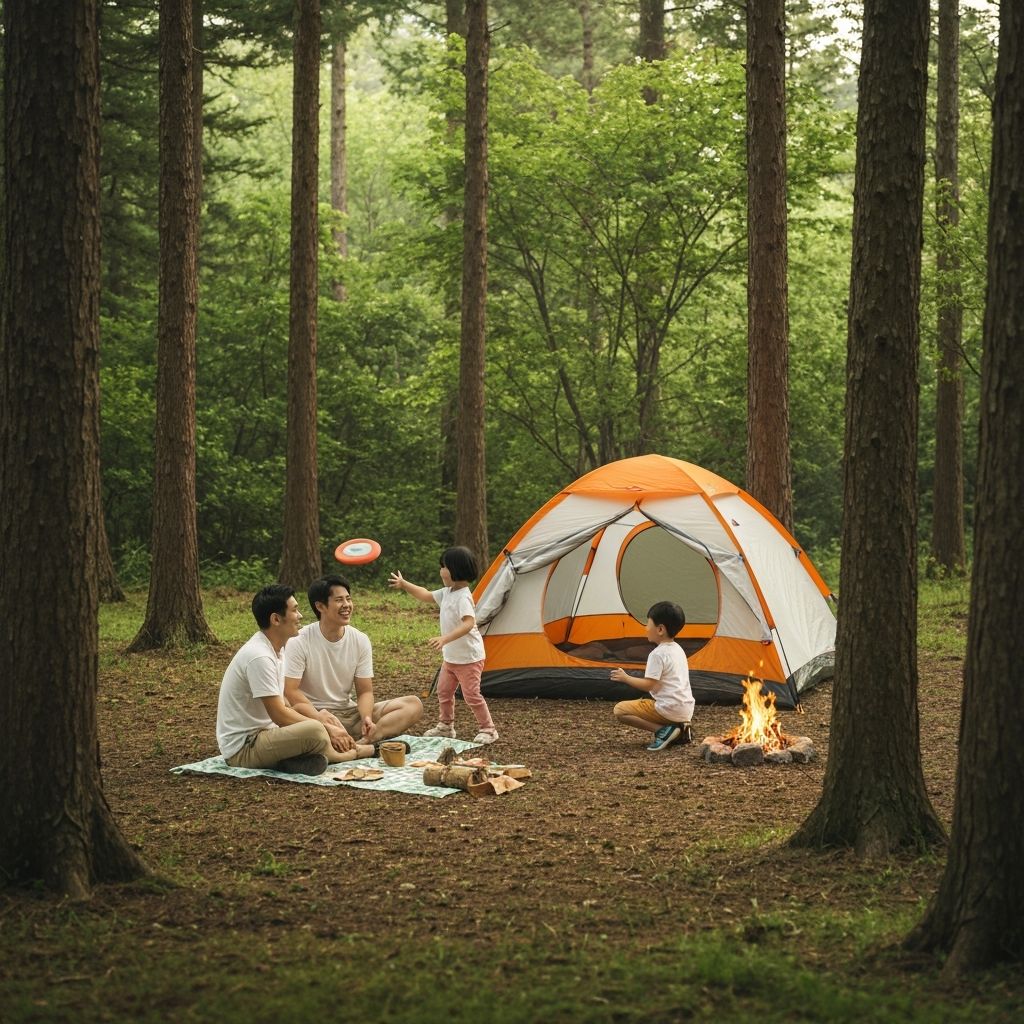 Family camping with Biiper devices for off-grid communication