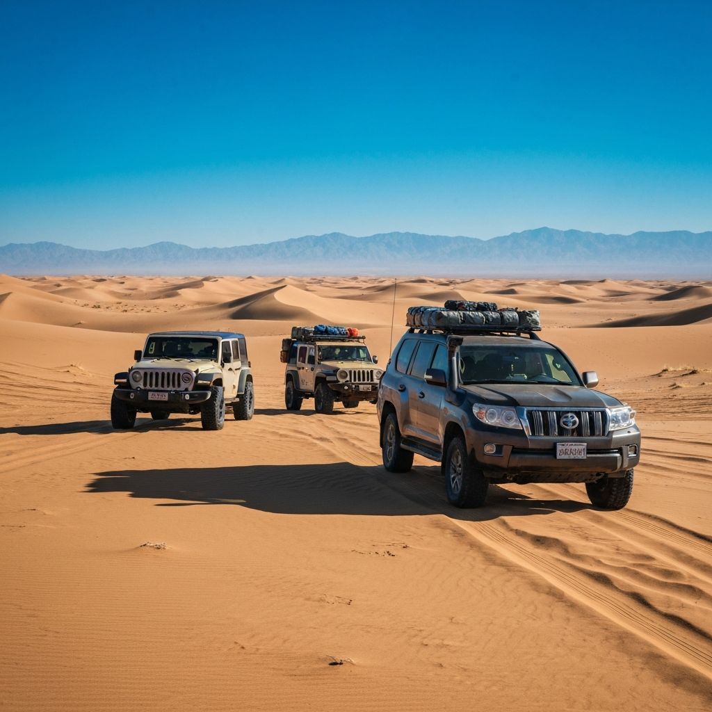 Overlanding convoy with Biiper communication devices